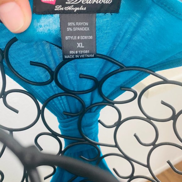 LOVE DELIRIOUS Los Angeles Racer Back Turquoise - Picture 10 of 11